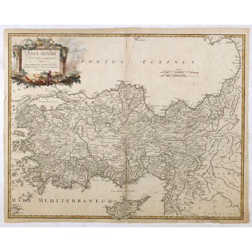 Old map image download for Asia Minor in suas partes seu provincias divisa. . . (Turkey with Cyprus)