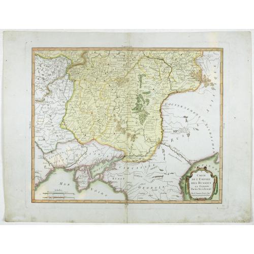 Old map image download for Carte de l'empire des Russies en Europe partie meridionale