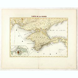 Carte de la Crimée / dressée par A. Vuillemin.