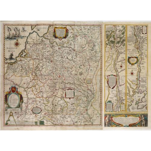 Old map image download for Magni Ducatus Lithuaniae. . . (together with] Campus Inter Bohum et Borystenem. . .