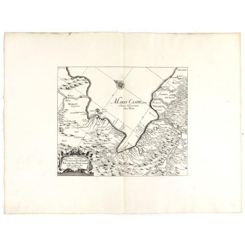 Old map image download for Vera Delineatio Provinciae Fertilissimae Kilan olim Hyrcaniae ad Mare Caspium Sitae.