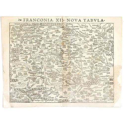 Old map image download for Franconia XII Nova Tabula.