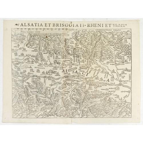 Alsatia et Brisgoia II Rheni Et VII Nova Tabula.