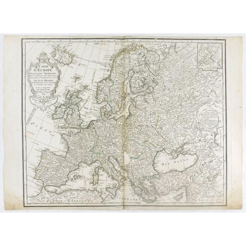 Old map image download for Carte de l'Europe Dressée pour l'Instruction . . .