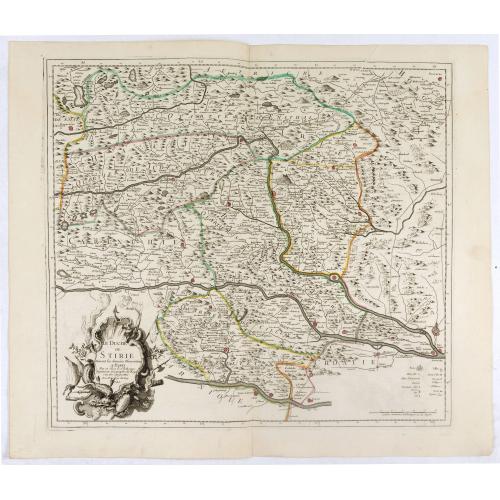 Old map image download for Le duché de Stirie. . .