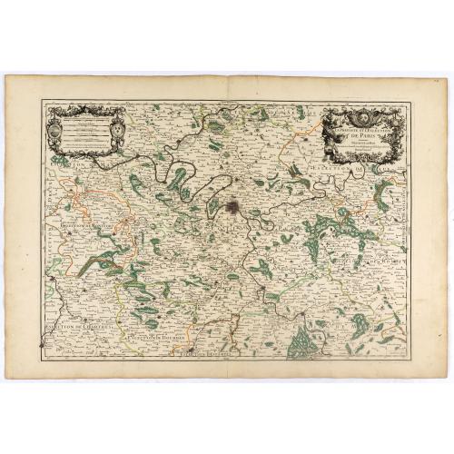 Old map image download for La Prevoste et l'Elslection de Paris . . .