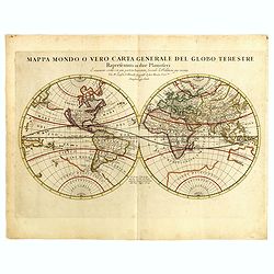 Mappa mondo o vero carta generale del globo terestre...
