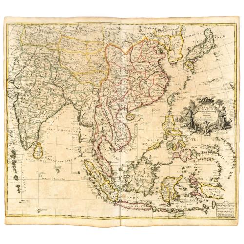 Old map image download for A New Map of India & China From the latest Observations. . .