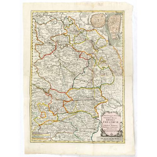 Old map image download for Rom: Keyserl. Majest. Königl Hoher Allierten Kriegs Theatrum von Schlesien, Böhmen, Maehren u: Oestereich. . .