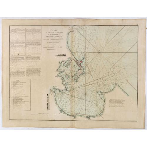 Old map image download for Carte de la Baye et du Port de Trinquemalay Dans L'Isle de Ceylan.