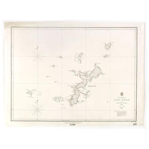 Old map image download for North Pacific Ocean LOO CHOO and adjacent Islands 1855.