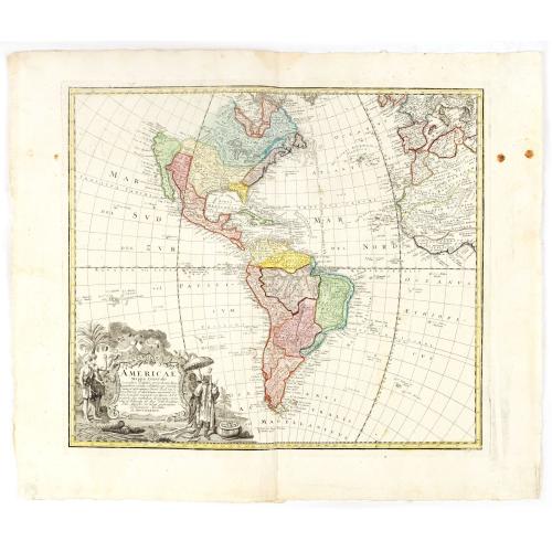 Old map image download for Americae Mappa generalis Secundum legimitas projectionis Stereiographiae regulas. . . MDCCXXXXVI