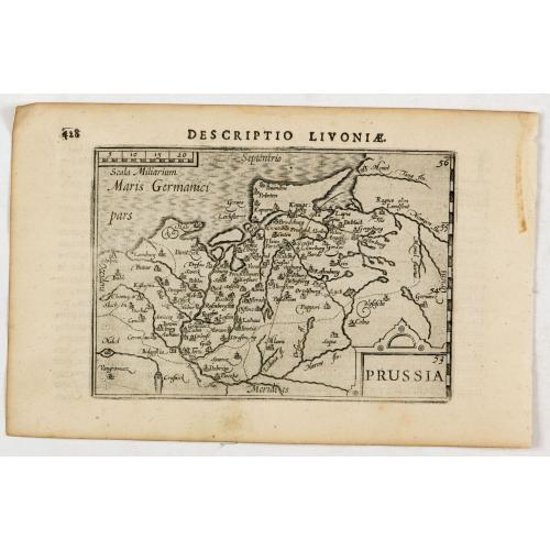 Old map image download for Descriptio Livoniae / Prussia.