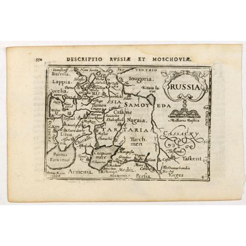 Old map image download for Descriptio Russiae et Moschoviae / Russia.