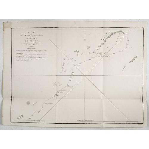 Old map image download for Plan de la partie des iles, ou archipel de Coree, vue au mois de Mai 1787 par les Fregates Francaises la Boussole et l'Astrolabe. . . .