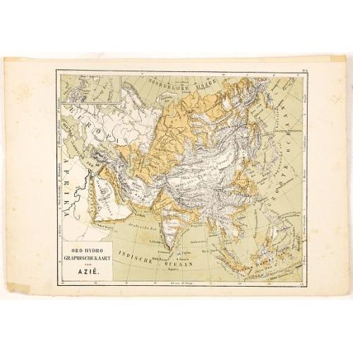Old map image download for Oro-Hydrographische Kaart van Azië.