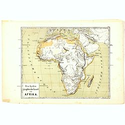 Oro-Hydrographische Kaart van Afrika.