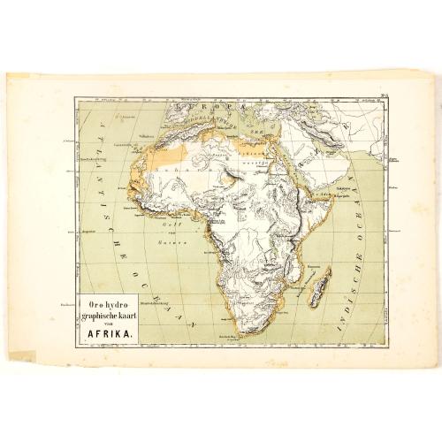 Old map image download for Oro-Hydrographische Kaart van Afrika.