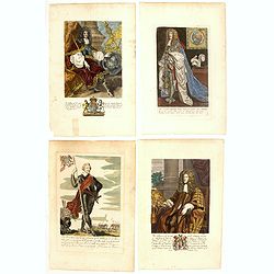 Four full portraits of English Noblemen.