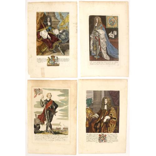 Old map image download for Four full portraits of English Noblemen.