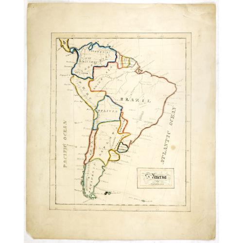 Old map image download for S America by Mas T.J. Sackels.