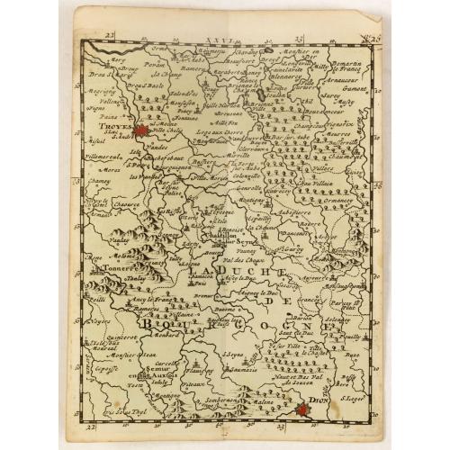 Old map image download for (La Duché de Bourgogne, Troyes, Dion, etc.)