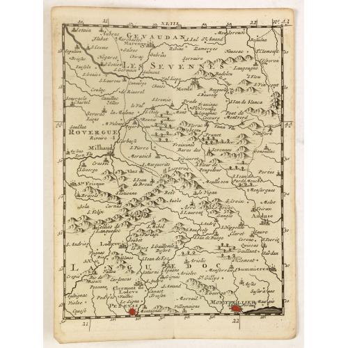 Old map image download for (Les Sevennes, Montpellier, Pezenas, etc.)