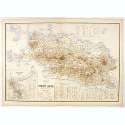 Kaart van West Java (eerste militaire afdeeling)