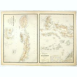 Kaart van't noordwestelijke gedeelte der Residentie Amboina . . . / Kaart der Molukken.