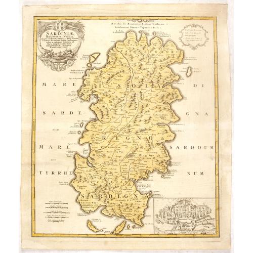 Old map image download for Sardiniae regnum et Insula..