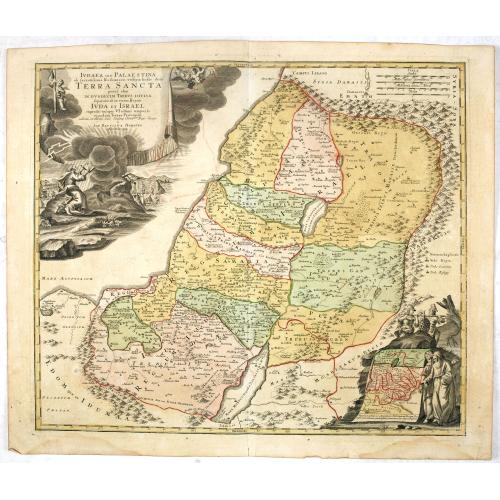 Old map image download for IUDAEA seu PALAESTINA... TERRA SANCTA... IUDA et ISRAEL
