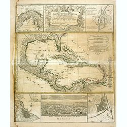 Mappa Geographica Complectens I. Indiae Occidentalis Partem Mediam Circum Isthmum Panamensem. . . [With insets of St. Augstine, Florida, Mexico City, Panama, etc.]