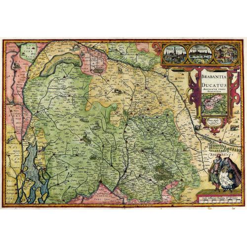 Old map image download for Brabantia Ducatus.