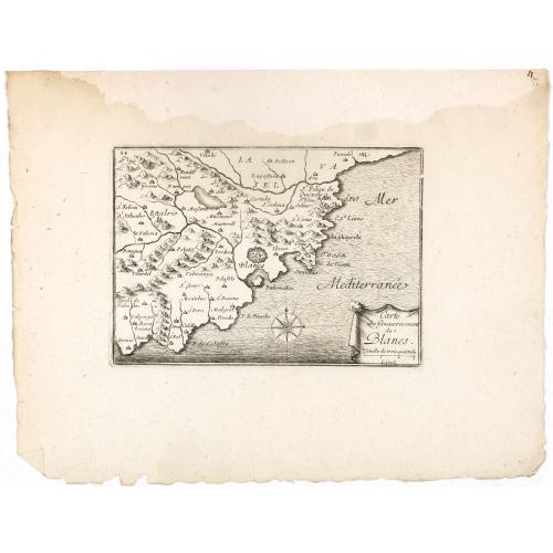 Old map image download for Carte du Gouvernement de Blanes.