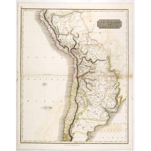 Old map image download for Peru, Chili and La Plata.