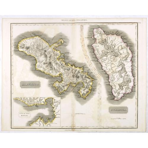Old map image download for Martinico / Dominica.