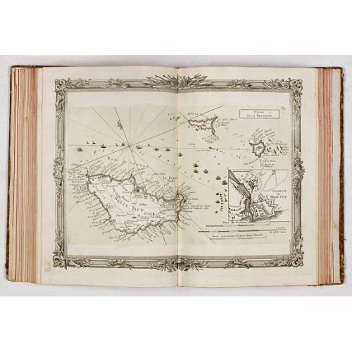 Old map image download for Recueil des Côtes Maritimes de France en 50 feuillets tirées des meilleures cartes gravées et Manuscrites dédié à son Altesse M. le Comte de Clermont...