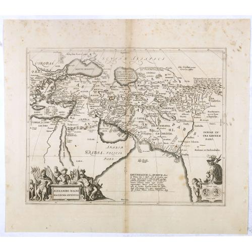 Old map image download for Alexandri Magni Macedonis Expeditio.