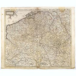 Belgii Regii Accuratissima Tabula Pluribus Locis recens emen: A F. DE Wit.