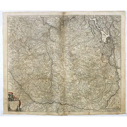 Old map image download for Tabula Ducatus Brabantiae continens Marchionatum Sacri Imperii et Dominium Mechliniense emendate à F. de Wit 1666