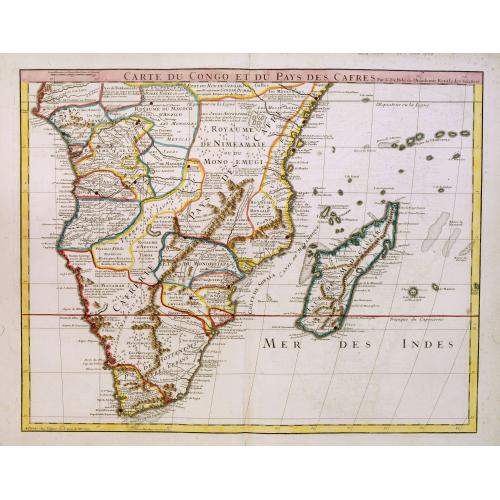 Old map image download for Carte du Congo et du Pays des Cafres..