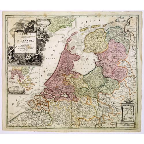 Old map image download for Belgii pars septentrionalis. . .