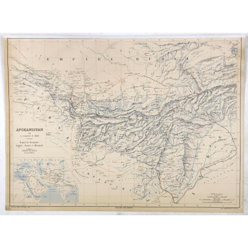 Old map image download for Afghanistan par le commandant A.Koch. . .