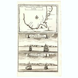 Anthony van Diemens Land / Het vaste Landt bezuyden den Klippigen hoek. / Het Staten Landt bezuyden den Klippigen hoek.