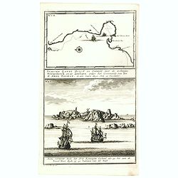 Staeten Landt Bezylt en Ontdekt met de Scheepen Heemskerk en de Zeehaen onder het Commande van den E. Abel Tasman. In den Iaare 1642. Den 13 December.