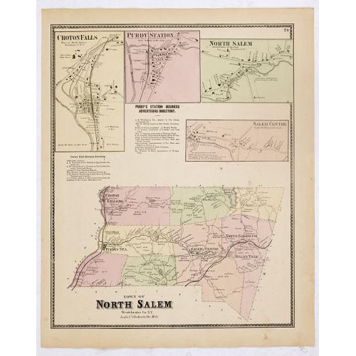 Old map image download for Town of North Salem.