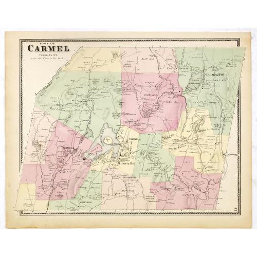 Old map image download for Town of Carmel.