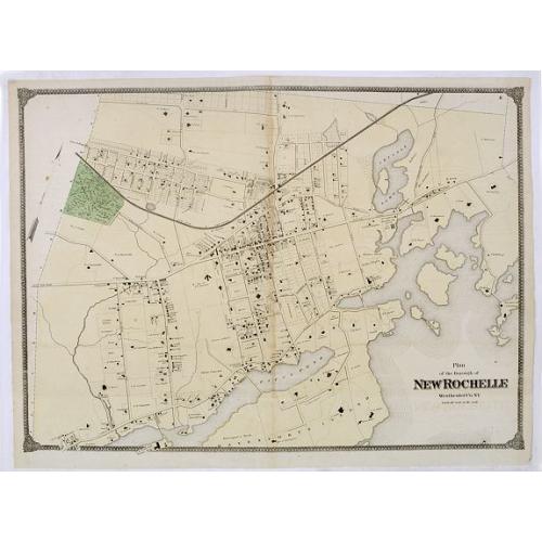 Old map image download for Plan of the Borough of New Rochelle, Westchester Co. N.Y.