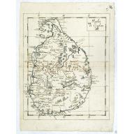 Isola Di Ceylan. (Manuscript map of Sri Lanka)