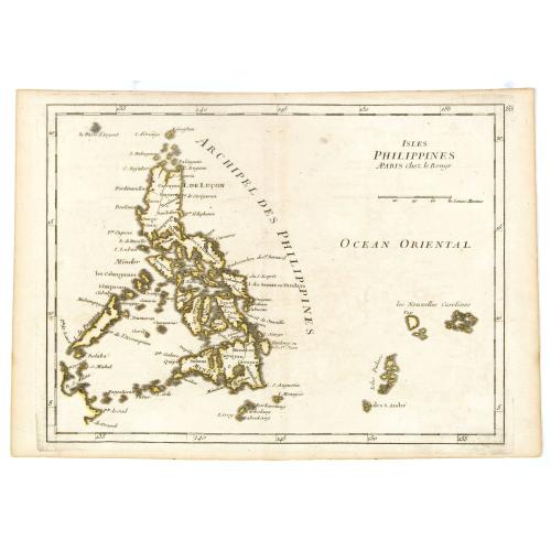 Old map image download for Isles Philippines.